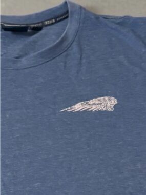 Men's Indian Motorcycles Blue Graphic Crewneck T-Shirt